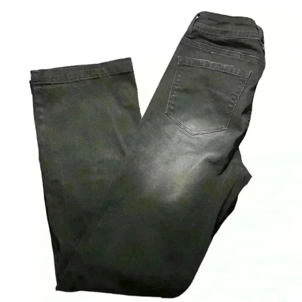 Black high waisted faded wash bootcut jeans size XS - Picture 4 of 12